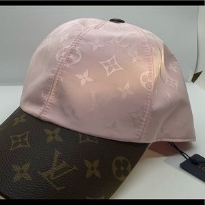 Pink and Brown Louis Vuitton Baseball Hat!